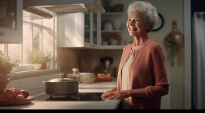 Kitchenery Small Cordless Appliances Kitchen Cabinet Countertop Wireless Power Transfer Facilities Assisted Independent Cabinets Accessible Safety Seniors Modular Convenience Generations Family