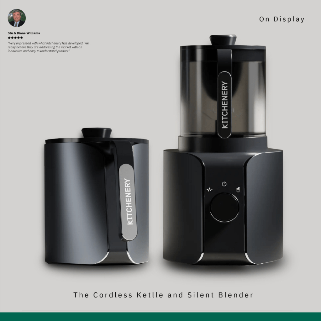 Kitchenery Wireless Power Transfer Technology Cordless Kettle Silent Blender 